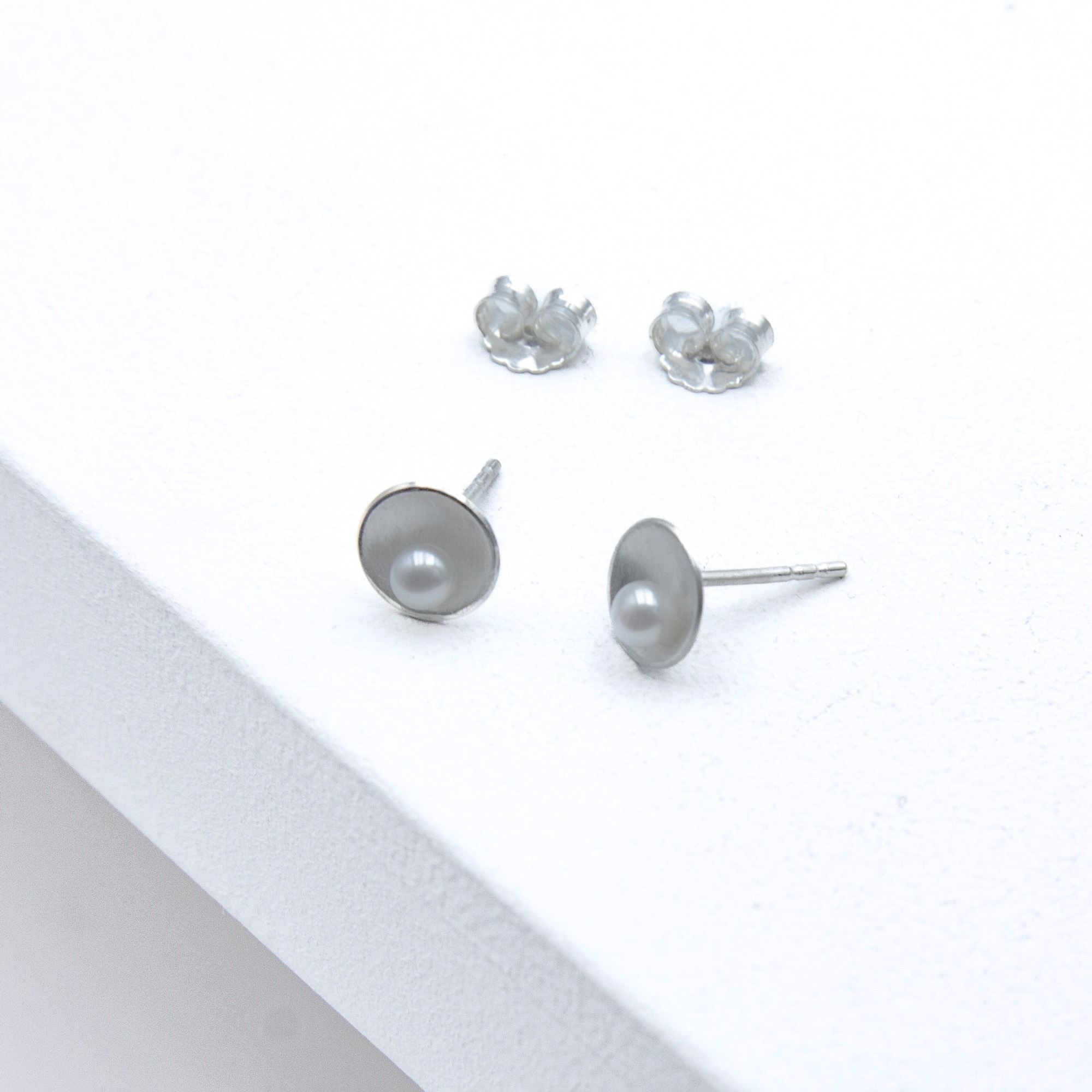 Alternative view of Schmuckset Shell Silber | Akoya Perle | 925er Silber